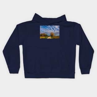 Autumn in Rural North East Italy Kids Hoodie